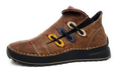 Rieker Kalpi 51583-22 Braun 22 nuss-antik/ honig/ jeans