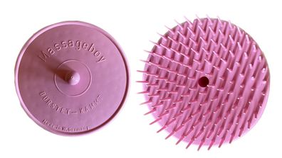 1x rosa Massagebürste Massageboy Haarbürste Bürste 8 cm Durchmesser Made in Germany