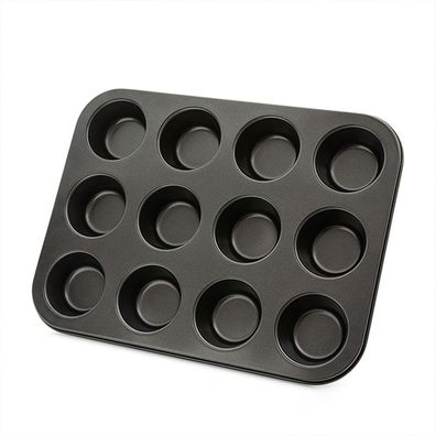 Muffinplatten 4 x Muffinform fér 12 Muffins, Stahl