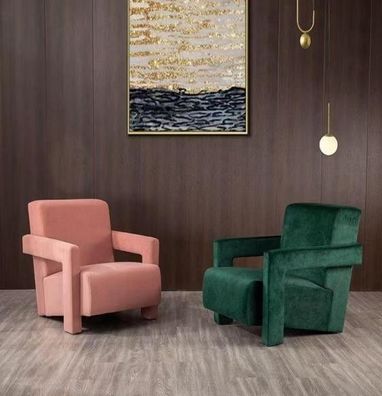 luxuriöse Sessel Sitzer Wohnzimmer Modern Grün Design Luxus Sitzmöbel neu