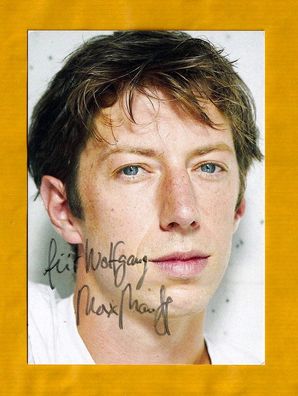 Max Hauff (deutsche Schauspieler u. a) SoKo, Babylon Berlin - persönlich signiert