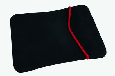 Neopren Laptop Notebook Tasche Hülle Wendetasche 15,4 Schwarz Rot