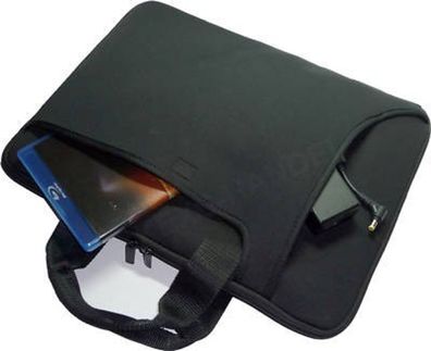 Neopren Notebooktasche Laptoptasche 15,6" mit Reißverschluss & Griff
