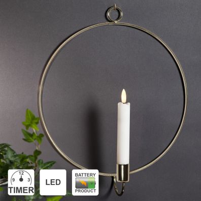 Star Trading LED Kerzen mit Batterie und Timerfunktion | Deko Wohnzimmer Modern