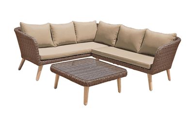 Lounge-Set Pamplona Couch Outdoor Sofa Garten Terrasse