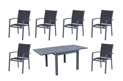 7-teilige Sitzgruppe Tischgruppe Gartengruppe Stuhl Tisch