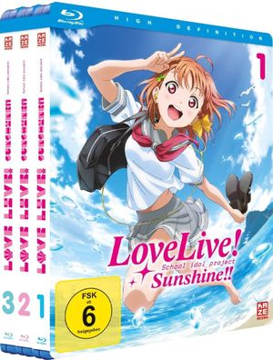 Love Live! Sunshine!! - Gesamtausgabe - Bundle Vol.1-3 - Blu-Ray - NEU