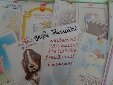 ältere Grußkarten zum Geburtstag Kindermotive Tiere... süß ! Freco Schweiz