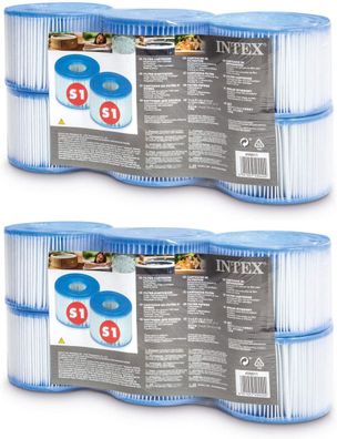 INTEX 12er Set Filterkartusche Typ S1 Whirlpool Kartusche