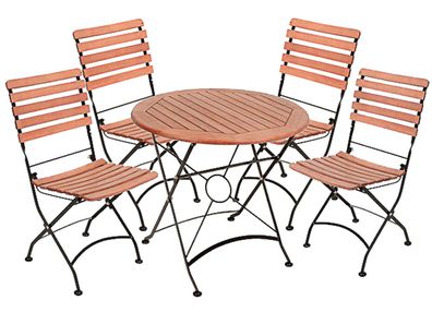 Sitzgruppe Gartenmöbel Sitzecke Tisch Gartentisch Stuhl Klappsuhl