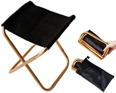 BOFA Golden Mini Portable Folding Chair with Bag Aluminium Compact Ultralight