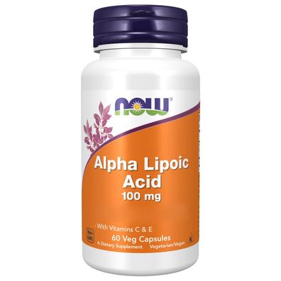 Now Foods, Alpha Lipoic Acid, 100mg, 60 Veg. Kapseln