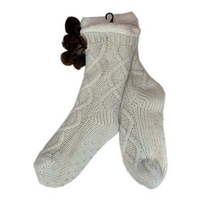 Da Hüttenschuhe Home Socks Stoppersocken Socken Hausschuhe gefüttert Gr 39-42