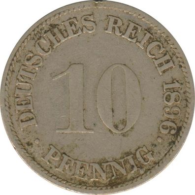 Deutsches Reich 10 Pfennig 1896 G*