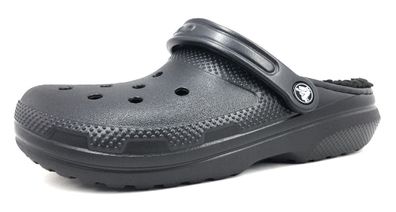 Crocs Classic Fuzz-Lined Clog 203591-060 Schwarz 060 Black/ Black