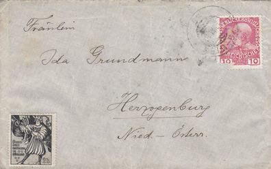 Alter Österreich Brief von 1910 (2)