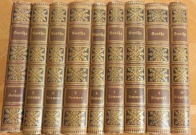 Goethes Werke in 9 (von 12) Bänden (eb184)
