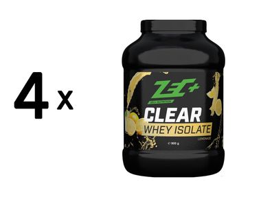 4 x Zec+ Clear Whey Isolate (900g) Lemonade