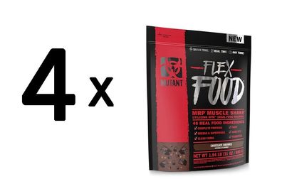 4 x Flex Food, Chocolate Brownie - 880mg