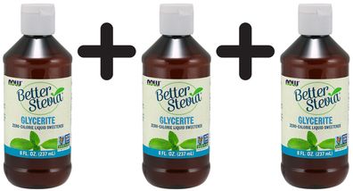 3 x Better Stevia - Glycerite, Alcohol-Free - 237 ml