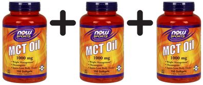 3 x MCT Oil, 1000mg - 150 softgels