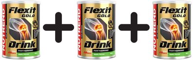 3 x Flexit Gold Drink, Apple - 400g