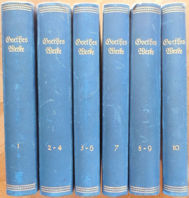 Goethes Werke in 10 Teilen in 6 Bänden (eb87)