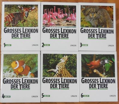 6 Bände Grosses Lexikon der Tiere (eb124)