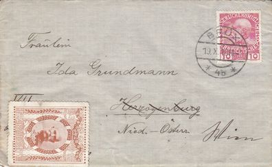 Alter Österreich Brief von 1910 (6)