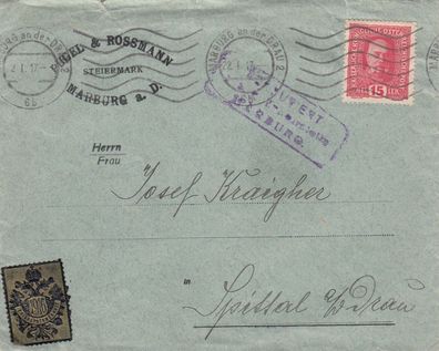 Alter Österreich Brief von 1917