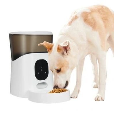 5L Automatischer Futterautomat für Haustiere, Timing-Aufnahme, Sprach-APP-Steuerung,