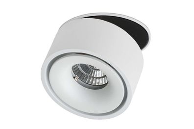 Lumexx Semi LED Einbauleuchte weiß/ schwarz 10W, 680lm, 2700k