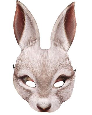 Maske Hase Erwachsene realistische Kinnlos Hasenmaske Rabbit Maskerade
