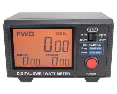 K-PO DG-103-MAX SWR- & Power-Meter mit Digitalanzeige - neueste Version