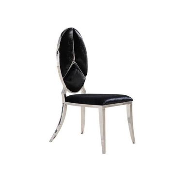 Stuhl Schwarz Neu Stühle Polsterstuhl Sessel Metall Lounge Design Möbel