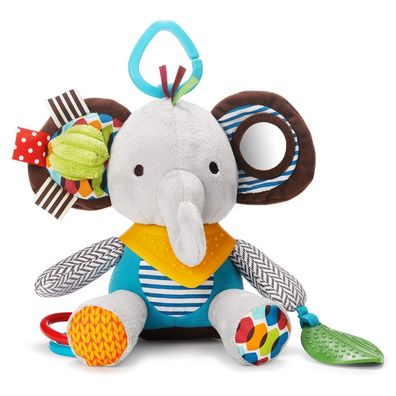 Bandana Buddies Baby-Aktivitäts- und Beißspielzeug mit multi Elefant