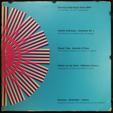 Donemus DAVS 6804 - Symphony No. 1 / Garlands Of Music / Réflexions Sonores