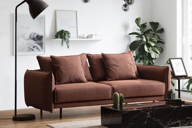 Wohnzimmer Sofa Couch Möbel Einrichtung Couch braun Sofas Couches neu