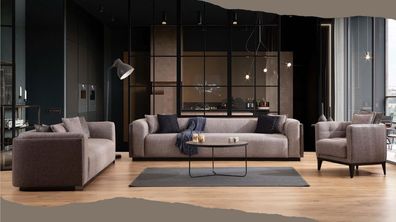 Sofagarnitur 4 3 Sitzer Design Couch Polster Sofas Modern Gruppe Set