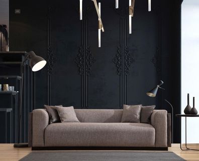 Wohnzimmer Sofa 4 Sitzer Design Polster Couch Modern Luxus Neu Braun