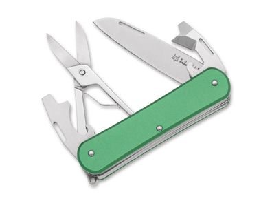 Fox Knives Vulpis 130-F4 Aluminum OD Green