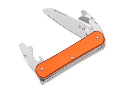 Fox Knives Vulpis 130-3 Aluminum Orange