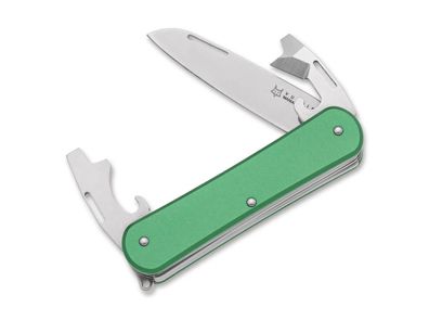 Fox Knives Vulpis 130-3 Aluminum OD Green