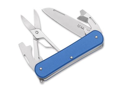 Fox Knives Vulpis 130-F4 Aluminum Sky Blue