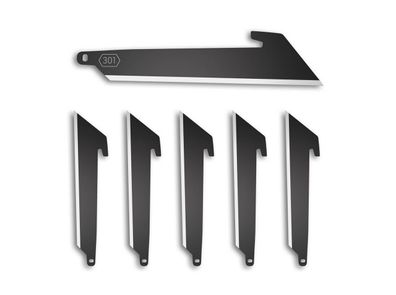 Outdoor Edge 3.0" Utility Replacement Blades 6-Pack Black Oxide