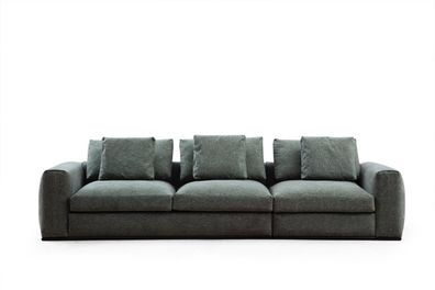 Wohnzimmer Sofa 3 Sitzer Polster Sofas Design Holz Textil neu Modern