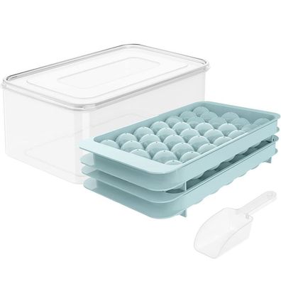Eiswérfelbehälter, Silikon-Eisformen mit abnehmbaren Deckeln