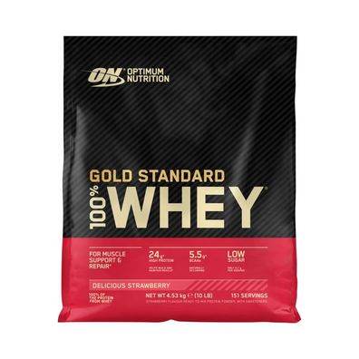Optimum Nutrition 100% Whey Gold Standard (10lbs) Delicious Strawberry