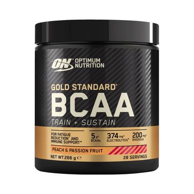 Optimum Nutrition Gold Standard BCAA Train + Sustain (266g) Peach and Passionfruit