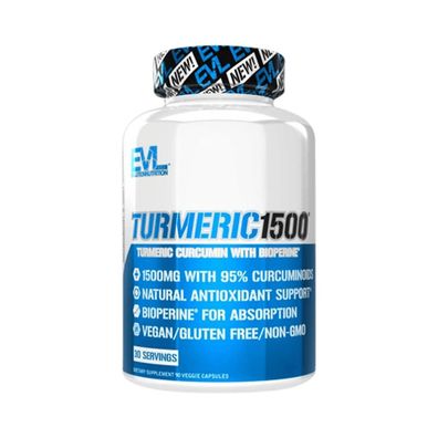 EVL Nutrition Turmeric Curcumin (90 Caps) Unflavored